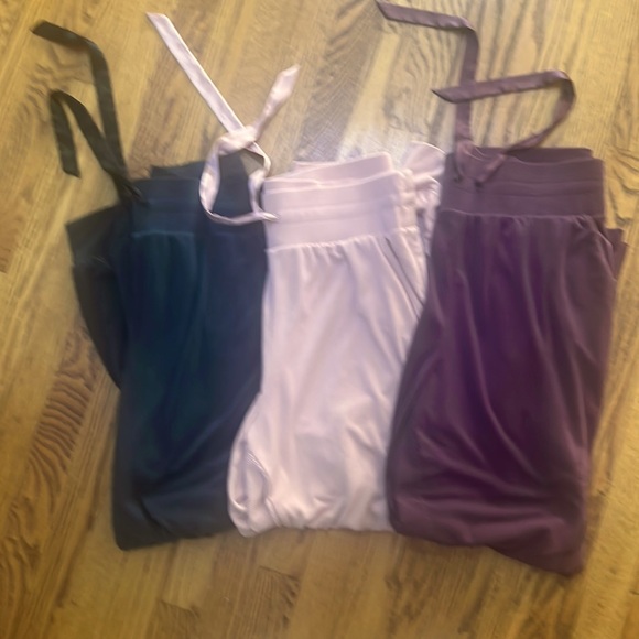 Victoria's Secret Pants - Victoria’s Secret Luxe Joggers. Large. Dark Grey, Plum, Pink Dusk. Like New.